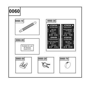 Accessory Group Diagram and Parts List for 040686-00  Briggs and Stratton Generator